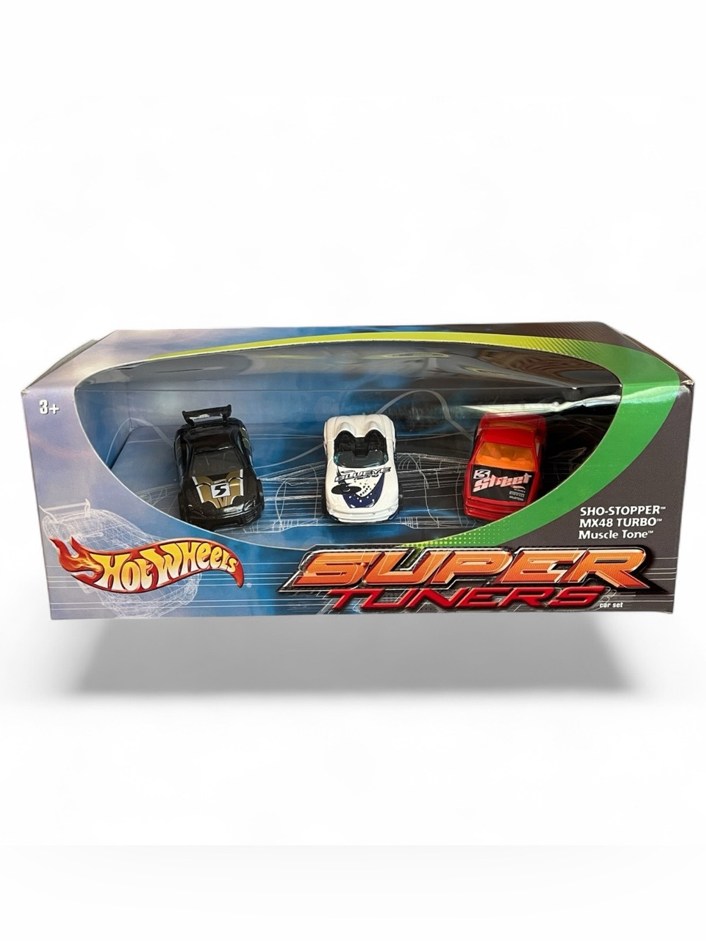 Hot Wheels SUPER TUNERS SET 2000 Series Sho-Stopper-MX48 Turbo-Muscle Tone